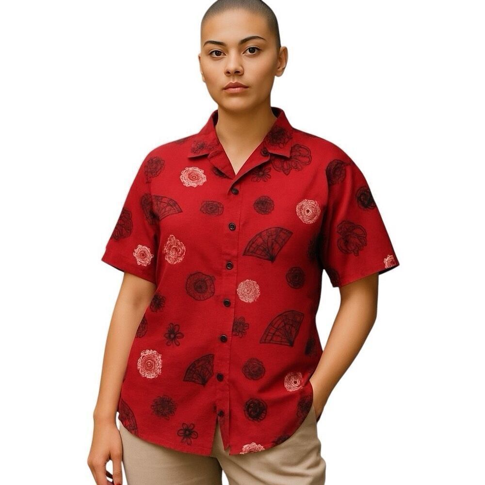 Gloria Lance 1X Button Down Shirt / Tank Set